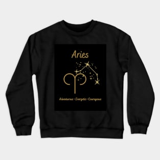 Astrology Collection - Aries (Symbol & Constellation) Crewneck Sweatshirt